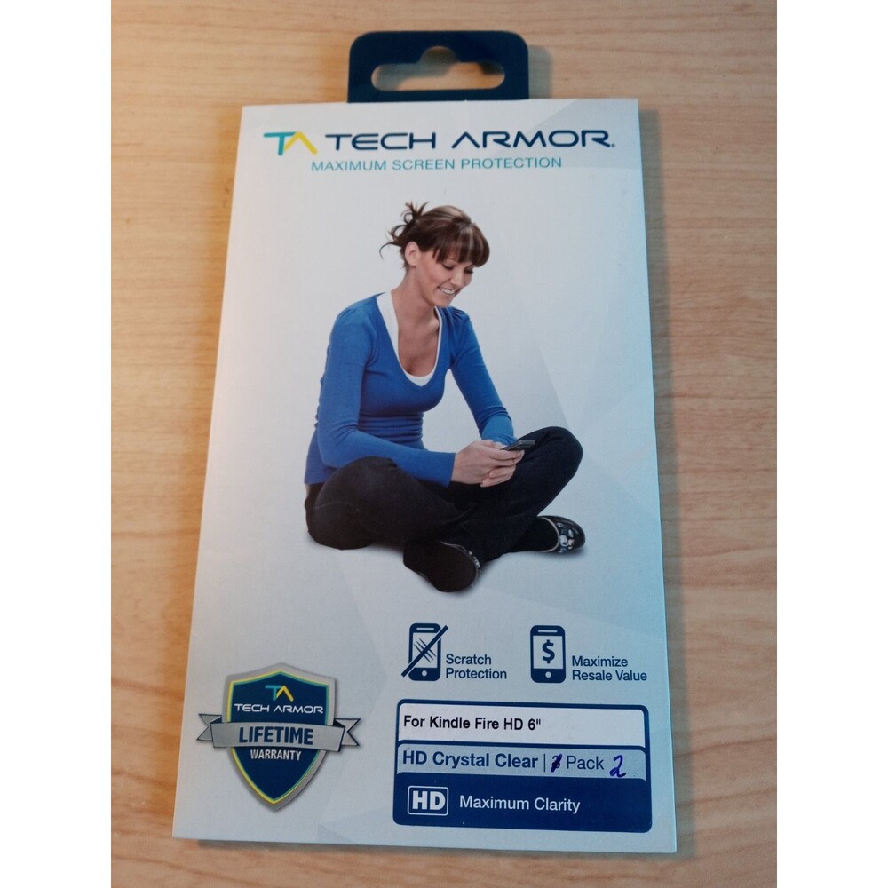 Tech Armor Kindle Fire HD 6” Screen Protector (2 Pack)